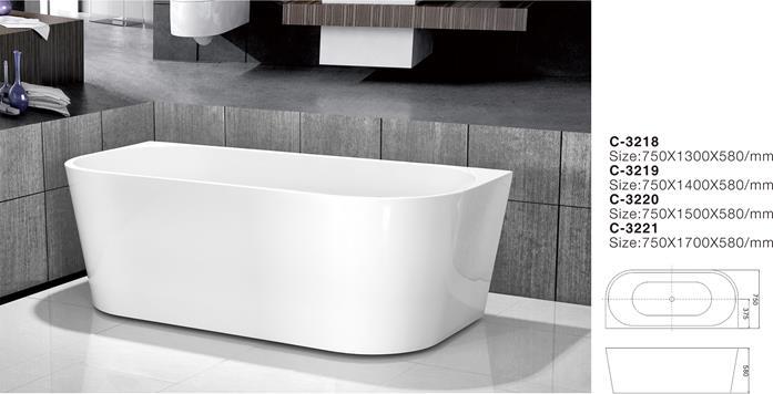 Back-to-wall freestanding bathtub exporter Back-to-wall freestanding bathtub exporter