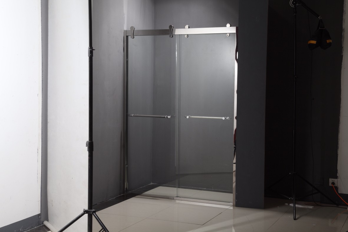 BXG-81 Hot Sale Simple Design Framed Stainless Steel Sliding Shower Door3.JPG